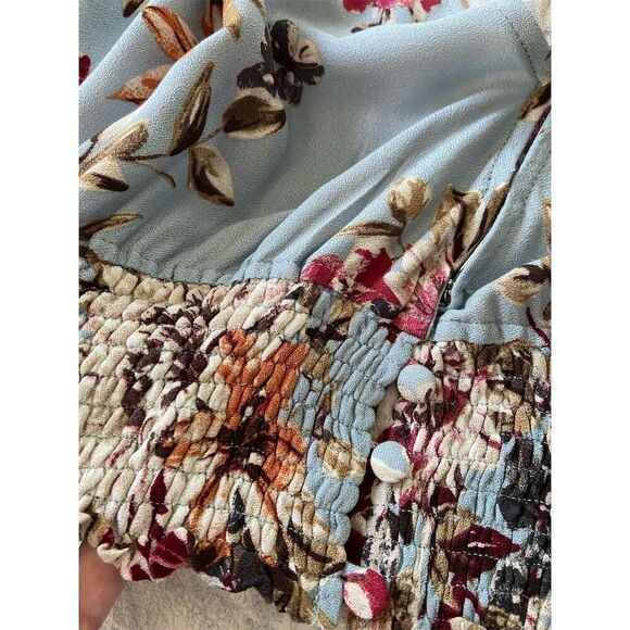 Anama Floral Cropped Top Boho, Cottagecore, Soft Romantic, Feminine, Whimsygoth - Picture 7 of 11